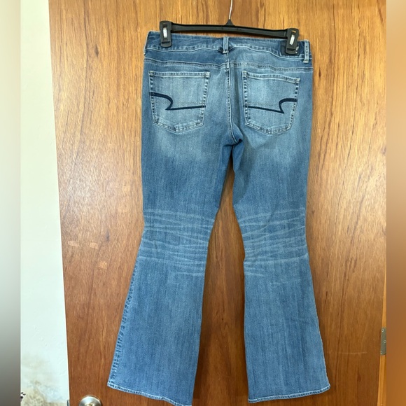 American Eagle Women's Flare Jeans Faded Blue - Picture 2 of 6